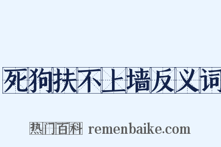 死狗扶不上墙反义词是什么意思的图片